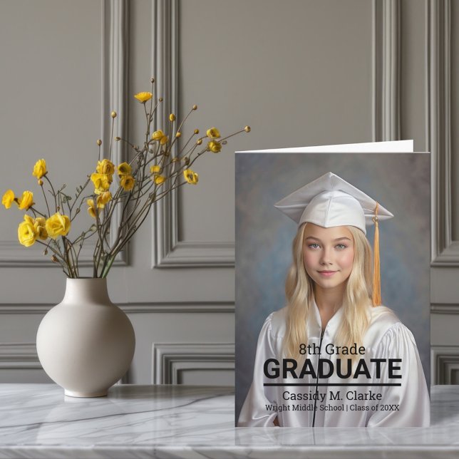 Invitación Personalizado minimalista Foto Graduación de octav (Subido por el creador)