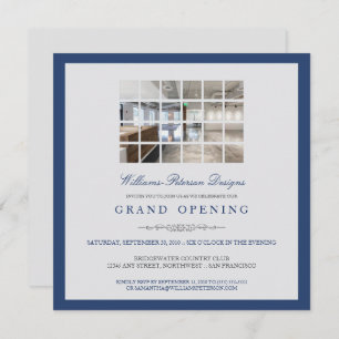 Invitación Personalizado Modern Photo Grand Opening Invitació