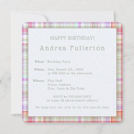 Invitación Personalizado Moderno y Elegante Fiesta de Cumplea