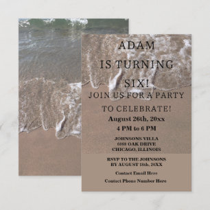 Invitación Personalizado Náutico de la Playa del Partido del