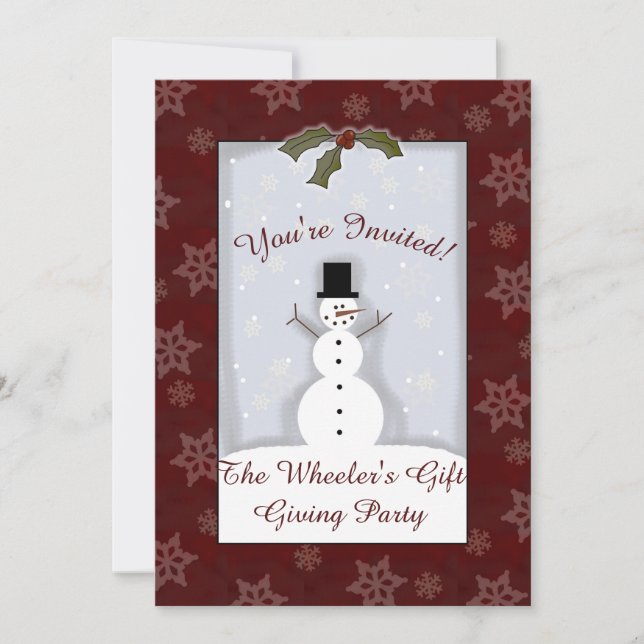 Invitación Personalizado Navidades Fiesta Invitar (Anverso)