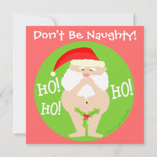 Invitación Personalizado Navidades Naughty Santa Party Invita