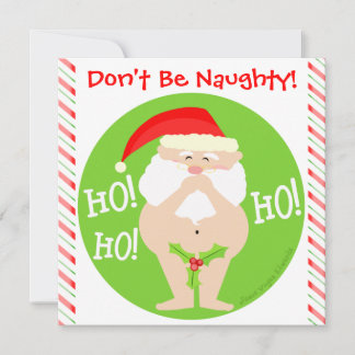 Invitación Personalizado Navidades Naughty Santa Party Invita