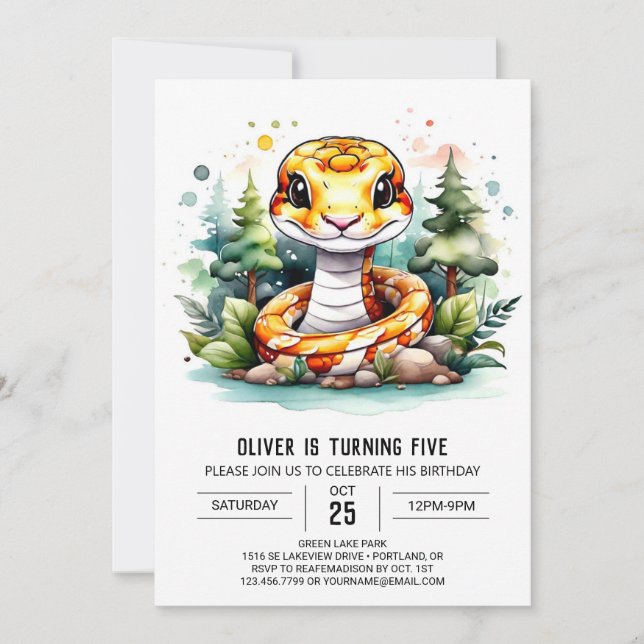 Invitación Personalizado Niñez Fiesta Cumpleaños (Anverso)