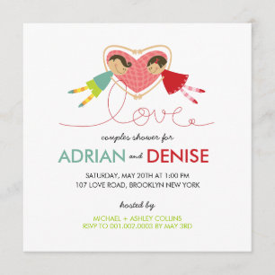 Invitación Personalizado niño Chica amor Parejas nupciales du