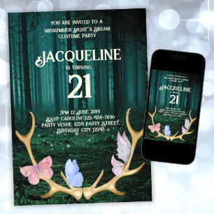 Invitación Personalizado Noches de verano Sueño 21 cumpleaños