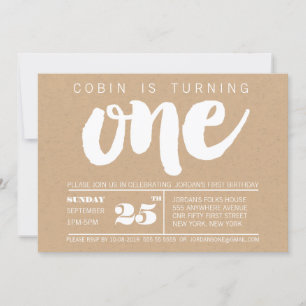 Invitación Personalizado número uno de los chicos de moda de 
