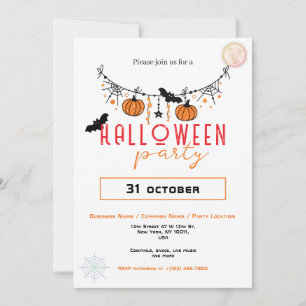 Invitación Personalizado Oficina para Pequeñas Empresas Fiest