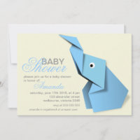 Personalizado origami elefante ducha bebé