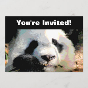 Invitación Personalizado  Panda Bear Birday Party