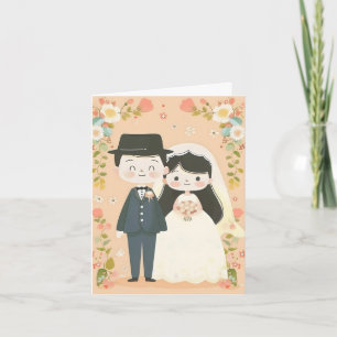 Invitación Personalizado Pareja Cute Boda