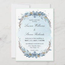 Personalizado Pastel Luz Blanca Azul suave Novia d