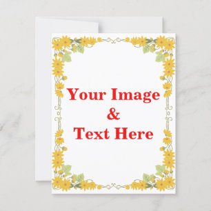 Invitación Personalizado personalizado Su propia foto y texto