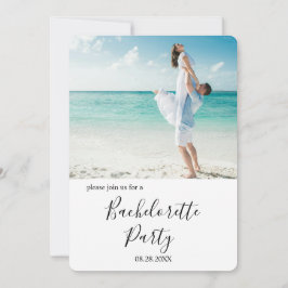 Invitación Personalizado Photo Beach Bachelorette Party