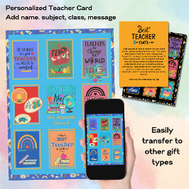 Invitación Personalizado Profesor Gracias Carta Carta Citas D