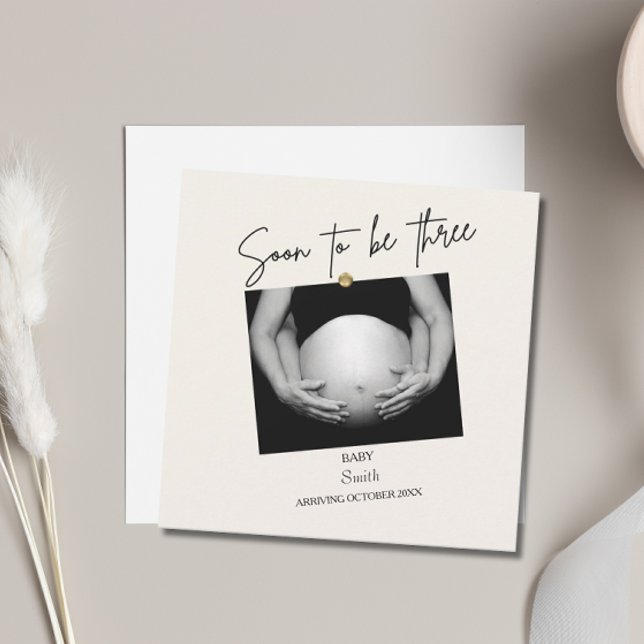 Invitación Personalizado pronto será tres (Soon to be three)