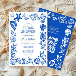 Invitación Personalizado QR del marco de las casetas ducha de
