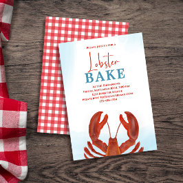 Invitación Personalizado Red Elegant Seafood Bake
