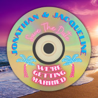 Personalizado Retro 80 CD de neón tropical Guardar