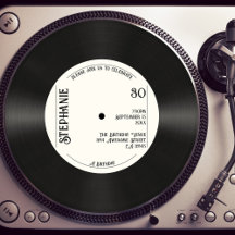 Personalizado Retro Faux Vinyl Record Música 30 cu