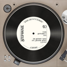 Personalizado Retro Faux Vinyl Record Música 40 cu
