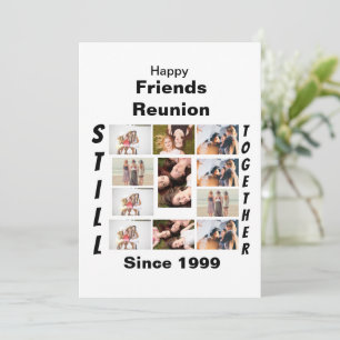 Invitación Personalizado Reunión de amigos 11 Collage de foto