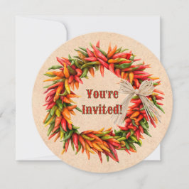 Invitación Personalizado Ristra Wreath del sudoest