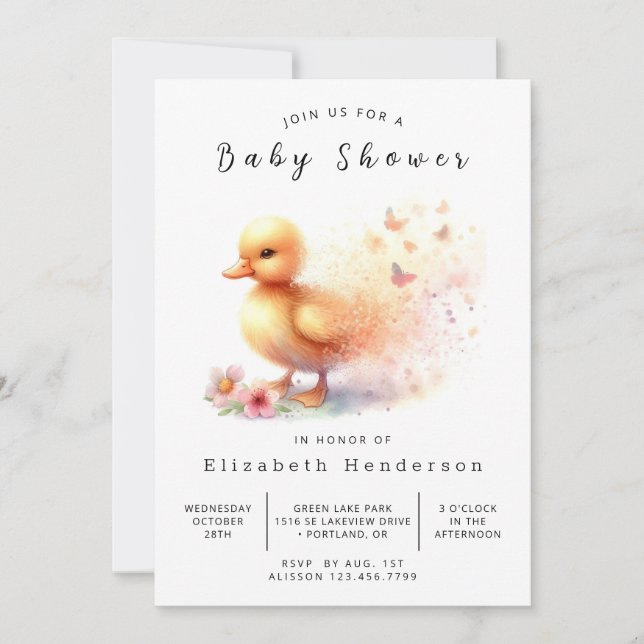 Invitación Personalizado ruso se duchó Baby Shower (Anverso)