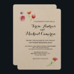 Invitación Personalizado, Rústico, Flor acuarela, Boda<br><div class="desc">Presentamos nuestra "Elegancia Rústica - Invitación a la Boda de Flores de acuarela personalizada", una obra de excelente factura que combina a la perfección el delicado arte de las acuarelas con el encanto rústico. Esta invitación está diseñada para destacar, ofreciendo una manera única y elegante de anunciar su día especial....</div>