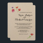 Invitación Personalizado, Rústico, Flor acuarela, Boda<br><div class="desc">Presentamos nuestra "Elegancia Rústica - Invitación a la Boda de Flores de acuarela personalizada", una obra de excelente factura que combina a la perfección el delicado arte de las acuarelas con el encanto rústico. Esta invitación está diseñada para destacar, ofreciendo una manera única y elegante de anunciar su día especial....</div>