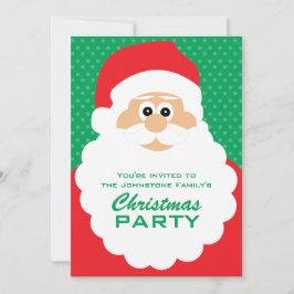 Invitación Personalizado  Santa Navidades Fiesta