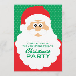 Invitación Personalizado  Santa Navidades Fiesta