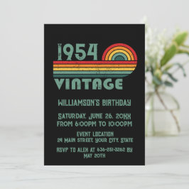 Invitación Personalizado setenta años de 70 años