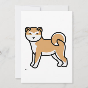 Invitación personalizado shiba inu