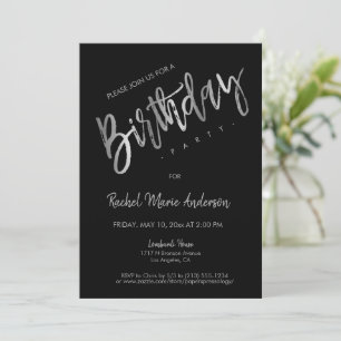 Invitación Personalizado simple fiesta de cumpleaños de Relie