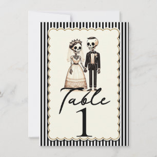 Invitación Personalizado Skeleton Bride Groom Boda Número de 