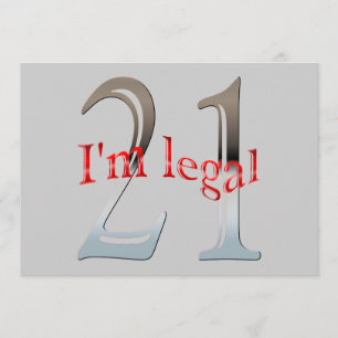 Invitación Personalizado soy 21ra fiesta de cumpleaños