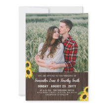 Personalizado Sunflowers Foto Dos En Un Boda