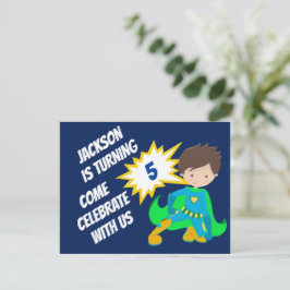 Invitación Personalizado Superhéroe Action Hero Niños Fiesta 