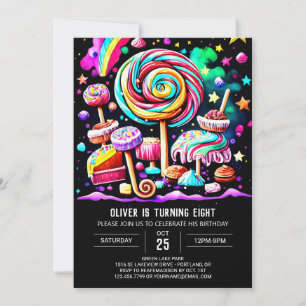 Invitación Personalizado Sweet Celebration Cumpleaños