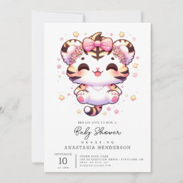 Invitación Personalizado Tiger Baby Shower