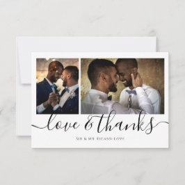 Invitación Personalizado Tres Fotos Amor y Gracias