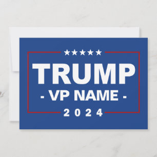 Invitación Personalizado Trump Vicepresidente 2024