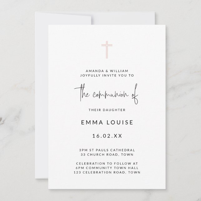Invitación Personalizado V1 para Daniela (Anverso)