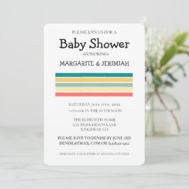 Invitación Personalizado Vamos a conseguir Baby Shower de pla