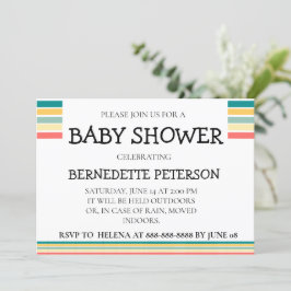 Invitación Personalizado Vamos a conseguir Baby Shower de pla