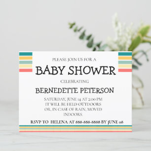 Invitación Personalizado Vamos a conseguir Baby Shower de pla