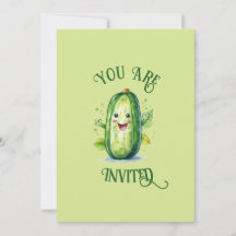 Personalizado verde lindo Pickle Cumpleaños