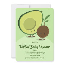 Personalizado virtual de aguacates de Baby Shower