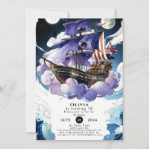 Personalizado Whimsical Boat Pirate Cumpleaños